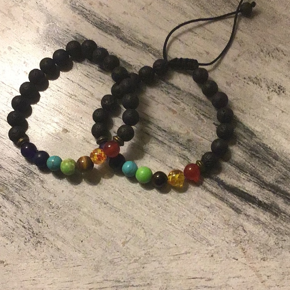 Bead Chakra, add essential oils to the lava rocks.